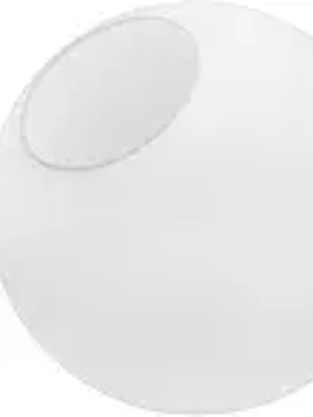 KoKo&Yukina 8 Inch 2 Pack Milk White Glass Globes Shade Frosted Replacement Glas